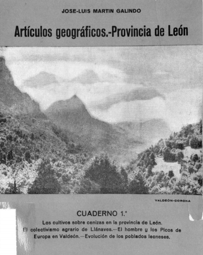 Artículos geográficos sobre la provincia de León