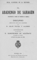 El abadengo de Sahagún: (contribución al estudio del feudalismo en España)